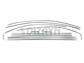 S-Dizayn VW Jetta Krom Cam Çerçeve Seti 12 Prç. 2011-2019 A+ Kalite thumbnail 3