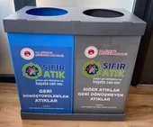 İZGE PP 2 Lİ GERİ DÖNÜŞÜM SIFIR ATIK SETİ ve PİL ATIK KUTUSU - 2