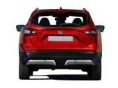 S-Dizayn Nissan Qashqai Krom Arka Difüzör 2 Prç. 2017-2021 thumbnail 1