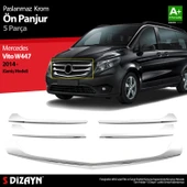 S-Dizayn Mercedes Vito W447 Krom Ön Panjur Geniş Model 5 Prç. 2014-2020 thumbnail 1