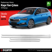 S-Dizayn Skoda Scala Krom Kapı Yan Çıtası 4 Prç 2019 Üzeri thumbnail 1