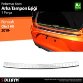 S-Dizayn Renault Clio 5 Krom Arka Tampon Eşiği 2019 Üzeri thumbnail 1