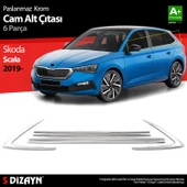 S-Dizayn Skoda Scala Krom Cam Çıtası 6 Prç 2019 Üzeri thumbnail 1