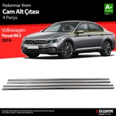 S-Dizayn VW Passat B8.5 Krom Cam Çıtası 4 Parça 2019-2023 thumbnail 5