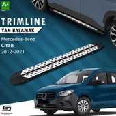 S-Dizayn Mercedes Citan Uzun Şase TrimLine Gri Yan Basamak 230 Cm 2012-2021 A+ Kalite thumbnail 1