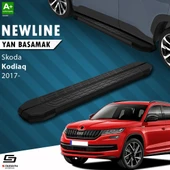 S-Dizayn Skoda Kodiaq NewLine Siyah Yan Basamak 193 Cm 2017-2023 A+ Kalite thumbnail 1