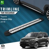 S-Dizayn Toyota Proace City Kısa Şase TrimLine Gri Yan Basamak 202 Cm 2018 Üzeri A+ Kalite thumbnail 1