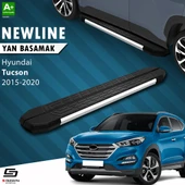 S-Dizayn Hyundai Tucson 3 NewLine Krom Yan Basamak 173 Cm 2015-2020 A+ Kalite thumbnail 1
