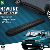 S-Dizayn VW Transporter T4 Kısa Şase NewLine Siyah Yan Basamak 213 Cm 1995-2003 A+ Kalite thumbnail 1