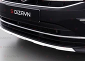 S-Dizayn VW Tiguan Krom Ön Tampon Çıtası 2020-2024 (Mat Krom) thumbnail 4