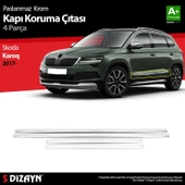 S-Dizayn Skoda Karoq Krom Kapı Koruma Çıtası 4 Prç. 2017 Üzeri thumbnail 1