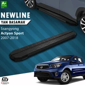 S-Dizayn Ssangyong Actyon Sports NewLine Siyah Yan Basamak 203 Cm 2007-2018 A+ Kalite thumbnail 1