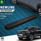 S-Dizayn Mercedes X-Class NewLine Siyah Yan Basamak 203 Cm 2018-2020 A+ Kalite thumbnail 1