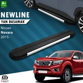 S-Dizayn Nissan Navara 3 NewLine Krom Yan Basamak 203 Cm 2015 Üzeri A+ Kalite thumbnail 1