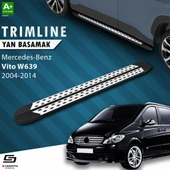 S-Dizayn Mercedes Vito W639 Kısa Şase TrimLine Gri Yan Basamak 238 Cm 2004-2014 A+ Kalite thumbnail 1