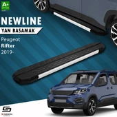S-Dizayn Peugeot Rifter NewLine Aluminyum Yan Basamak 203 Cm 2019 Üzeri A+ Kalite thumbnail 1