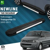 S-Dizayn VW Transporter T5 Uzun Şase NewLine Krom Yan Basamak 253 Cm 2003-2010 A+ Kalite thumbnail 1
