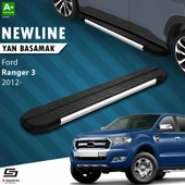 S-Dizayn Ford Ranger 3 NewLine Krom Yan Basamak 203 Cm 2012-2022 A+ Kalite thumbnail 1