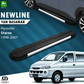 S-Dizayn Hyundai H-1 Starex NewLine Krom Yan Basamak 193 Cm 1998-2007 A+ Kalite thumbnail 1