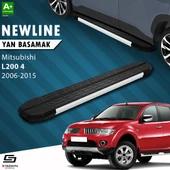 S-Dizayn Mitsubishi L200 4 NewLine Aluminyum Yan Basamak 193 Cm 2006-2011 A+ Kalite thumbnail 1