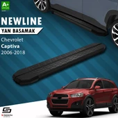 S-Dizayn Chevrolet Captiva NewLine Siyah Yan Basamak 183 Cm 2006-2018 A+ Kalite thumbnail 1