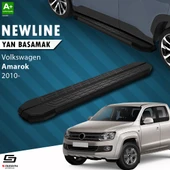 S-Dizayn VW Amarok NewLine Siyah Yan Basamak 203 Cm 2010-2023 A+ Kalite thumbnail 1