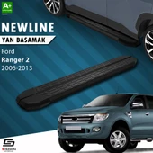 S-Dizayn Ford Ranger 2 NewLine Siyah Yan Basamak 193 Cm 2006-2013 A+ Kalite thumbnail 1