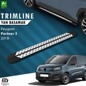 S-Dizayn Peugeot Partner 3 Uzun Şase TrimLine Gri Yan Basamak 220 Cm 2018 Üzeri A+ Kalite thumbnail 1