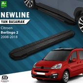 S-Dizayn Citroen Berlingo 2 NewLine Siyah Yan Basamak 193 Cm 2008-2018 A+ Kalite thumbnail 1