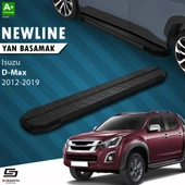 S-Dizayn Isuzu D-Max 2 NewLine Siyah Yan Basamak 203 Cm 2012-2019 A+ Kalite thumbnail 1