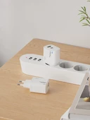 ACL AC-116 20W,QC 3.0 Süper Hızlı A+C Çift Portlu GaN, Şarj Aleti Seyahat Şarj thumbnail 2