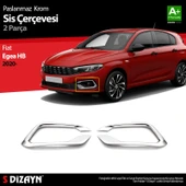 S-Dizayn Fiat Egea HB Krom Sis Çerçevesi 2 Prç. 2020 Üzeri thumbnail 1