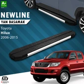 S-Dizayn Toyota Hilux 7 NewLine Krom Yan Basamak 203 Cm 2006-2015 A+ Kalite thumbnail 1