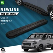 S-Dizayn Citroen Berlingo 3 NewLine Siyah Yan Basamak 203 Cm 2018 Üzeri A+ Kalite thumbnail 1