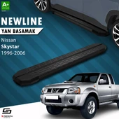 S-Dizayn Nissan Skystar Pick-Up NewLine Siyah Yan Basamak 193 Cm 1996-2006 A+ Kalite thumbnail 1