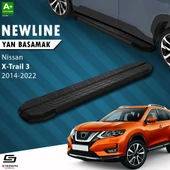 S-Dizayn Nissan X-Trail T32 NewLine Siyah Yan Basamak 183 Cm 2014-2022 A+ Kalite thumbnail 1