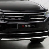 S-Dizayn VW Tiguan Krom Ön Tampon Çıtası 2020-2024 (Mat Krom) thumbnail 6