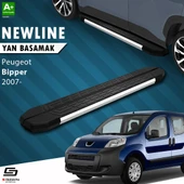 S-Dizayn Peugeot Bipper NewLine Krom Yan Basamak 173 Cm 2007-2017 A+ Kalite thumbnail 1