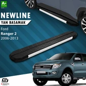 S-Dizayn Ford Ranger 2 NewLine Aluminyum Yan Basamak 193 Cm 2006-2013 A+ Kalite thumbnail 1