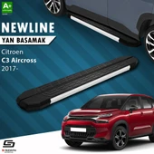 S-Dizayn Citroen C3 Aircross NewLine Aluminyum Yan Basamak 183 Cm 2017-2024 A+ Kalite thumbnail 1