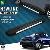 S-Dizayn Ssangyong Actyon Sports NewLine Krom Yan Basamak 203 Cm 2007-2018 A+ Kalite thumbnail 1