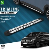 S-Dizayn Mercedes Vito W447 Uzun Şase TrimLine Gri Yan Basamak 260 Cm 2014 Üzeri A+ Kalite thumbnail 1