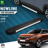 S-Dizayn Peugeot 3008 2 NewLine Aluminyum Yan Basamak 183 Cm 2016-2023 A+ Kalite thumbnail 1