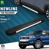 S-Dizayn Ford Ranger 3 NewLine Aluminyum Yan Basamak 203 Cm 2012-2022 A+ Kalite thumbnail 1