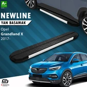 S-Dizayn Opel Grandland X NewLine Aluminyum Yan Basamak 183 Cm 2017-2024 A+ Kalite thumbnail 1