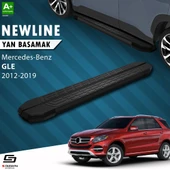 S-Dizayn Mercedes GLE W166 NewLine Siyah Yan Basamak 193 Cm 2012-2019 A+ Kalite thumbnail 1