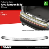 S-Dizayn VW Caddy Krom Arka Tampon Eşiği 2015-2020 thumbnail 1