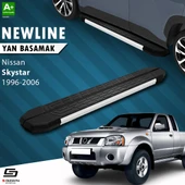 S-Dizayn Nissan Skystar Pick-Up NewLine Aluminyum Yan Basamak 193 Cm 1996-2006 A+ Kalite thumbnail 1