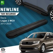 S-Dizayn Dacia Logan 2 MCV NewLine Siyah Yan Basamak 183 Cm 2013-2020 A+ Kalite thumbnail 1