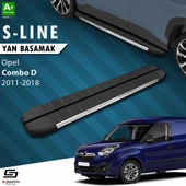 S-Dizayn Opel Combo D Uzun Şase S-Line Krom Yan Basamak 223 Cm 2011-2018 A+ Kalite thumbnail 1
